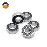 5PCS 6001RS 12x28x8mm Motor Grade Cover Sealed Deep Groove Ball Miniature Bearing 6001-2RS 52100 Chrome Steel  ABEC-7