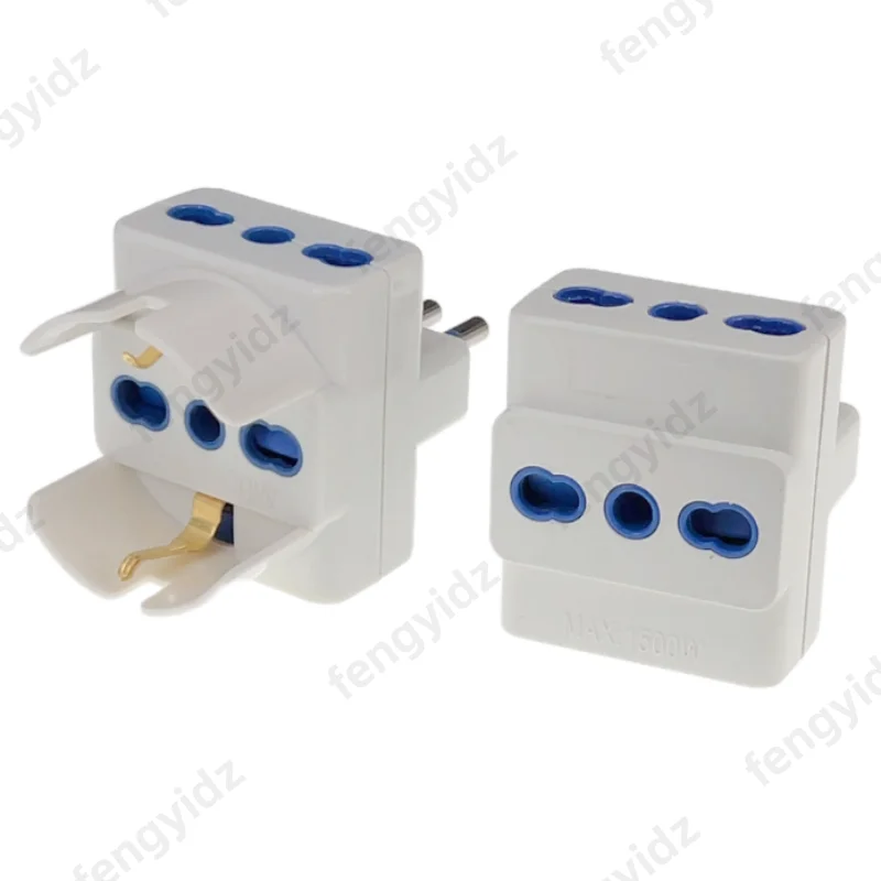 Italy Travel Plug Adapter 3 Ways Socket Multi Port Outlet Italian standard 10A 250V