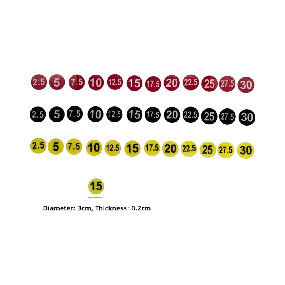Picture 3: Weight Rack Label Stickers 5kg To 30kg Dumbbell Number Markers For Commercial Gym Fitness Center Organization Accessories Black