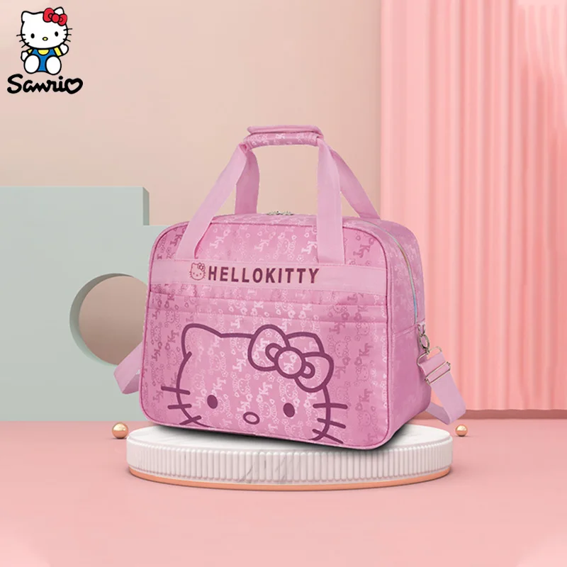 Hello Kitty Torba podróżna Sanrio Hello Kitty Torba na ramię Duża pojemność Wodoodporna torba na ramię przenośna torba na krótki wyjazd Torba