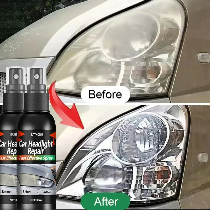 Car Headlight Restoration Polishing Kits Headlamp Scratch Remover Repair Cleaning Paste Remove Oxidation Headlight Polish Liquid