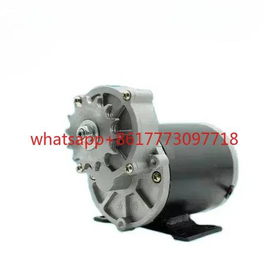 12V 24V 500W 200Rpm 9/14 Denti Motore DC Coppia elevata Multiuso Magnete permanente Decelerazione DC 428 420 Ruota catena