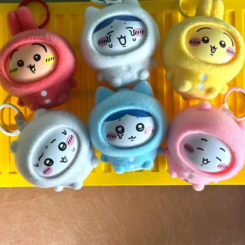 Chiikawa – série pyjama tendance, pendentif à changement de visage, figurine en vinyle, mignon Usagi Hachiware, jouet de haute qualité, cadeau d'anniversaire