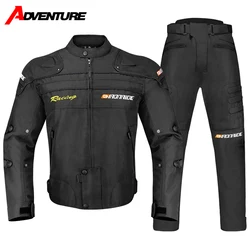 New Motorcycle Jacket Men's Motocross Jacket Motorcycle Protector Pants Moto Cycling Jacket Coats Chaqueta Riding Clothes Man