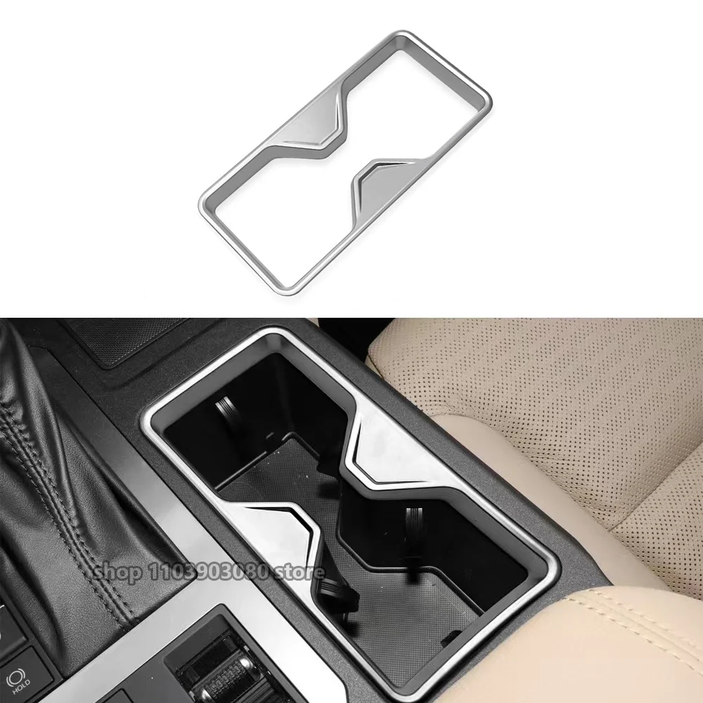 

ABS Car Center Console Front Water Cup Decoration Frame Cover Trim For Toyota Land Cruiser 250 Prado LC250 2024 2025