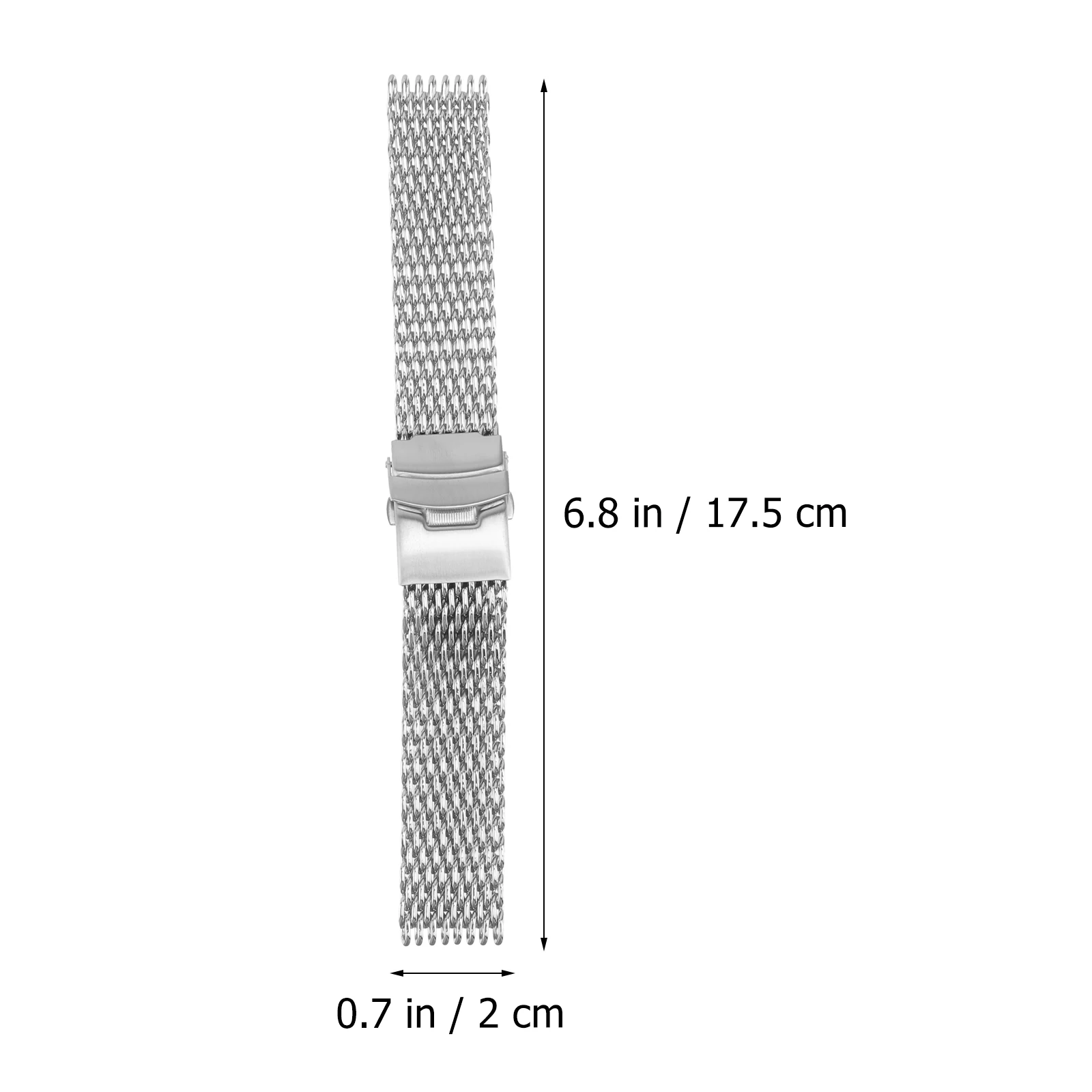 

Stylish Shark Mesh Stainless Steel Watch Band Metal Watchband Elegant Trendy Mesh Strap For All Occasions