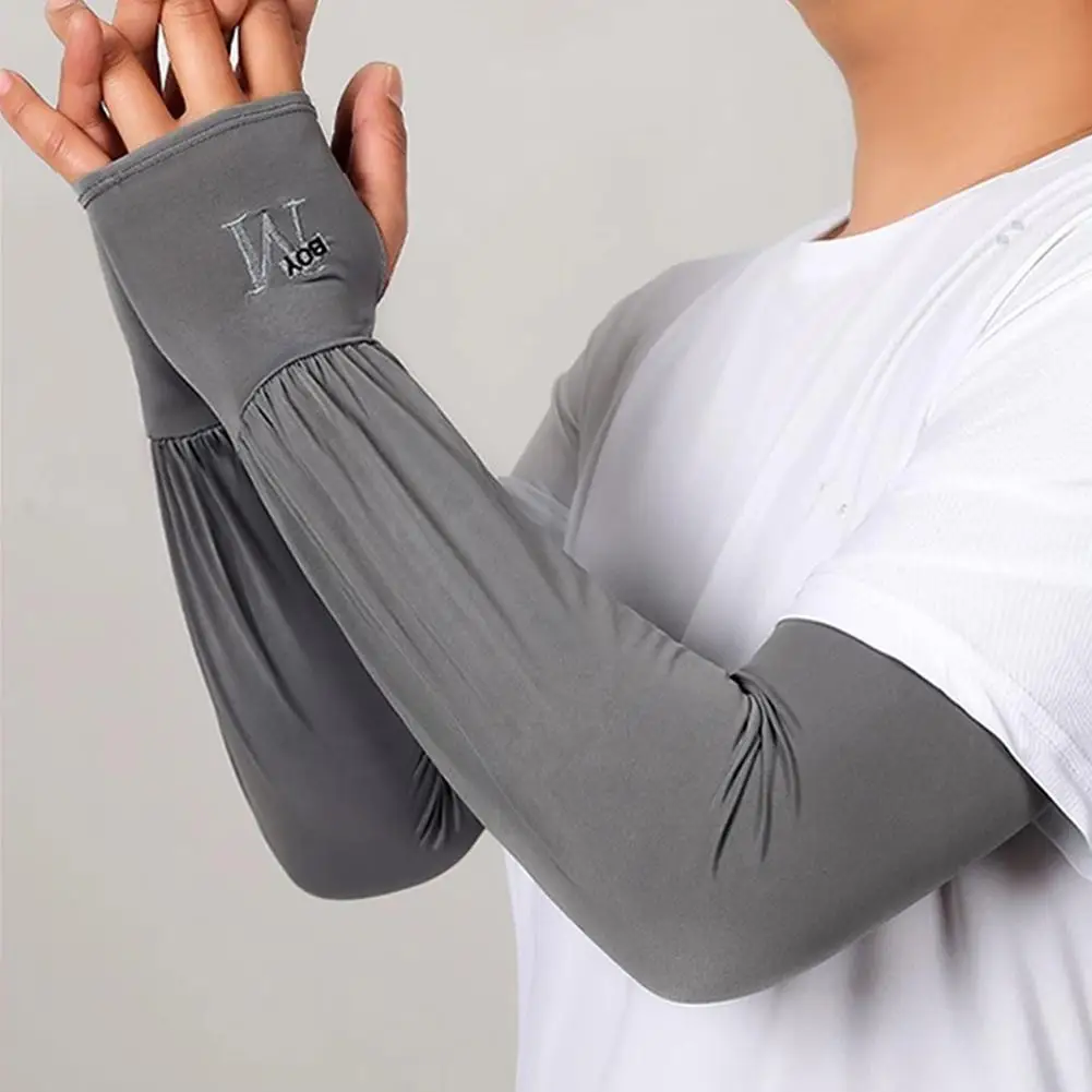 Summer Unisex Arm Sleeves Cooling Anti UV Quick Drying Elastic Fishing Cover Cycling Outdoor Running Breathable Sleeves Arm Y2F1