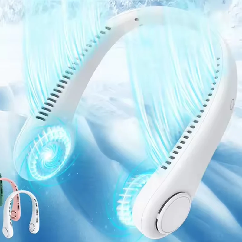 Neck Fan Rechargeable Cold Cooling Direct Cheap Neck Fan Summer Cute Fashion Outdoor Camping