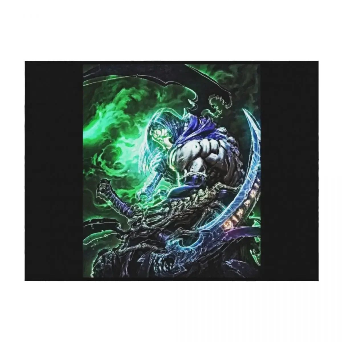 

Darksiders - Death - Soul Harvest Throw Blanket For Sofa Thin cosplay anime Soft Beds halloween Blankets