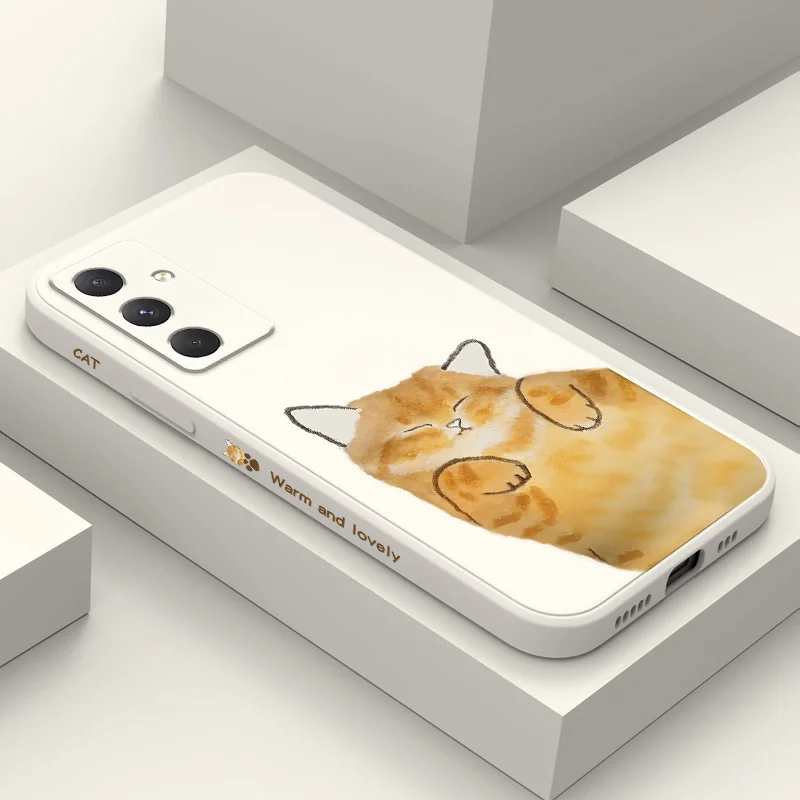 Lazy Cat Sleeping Phone Case For Samsung Galaxy A56 A36 A26 A16 A06 A17 A55 A35 A25 A15 A56 A05 A05S A54 A34 A24 A14 A04 A04S A0 - Image 3