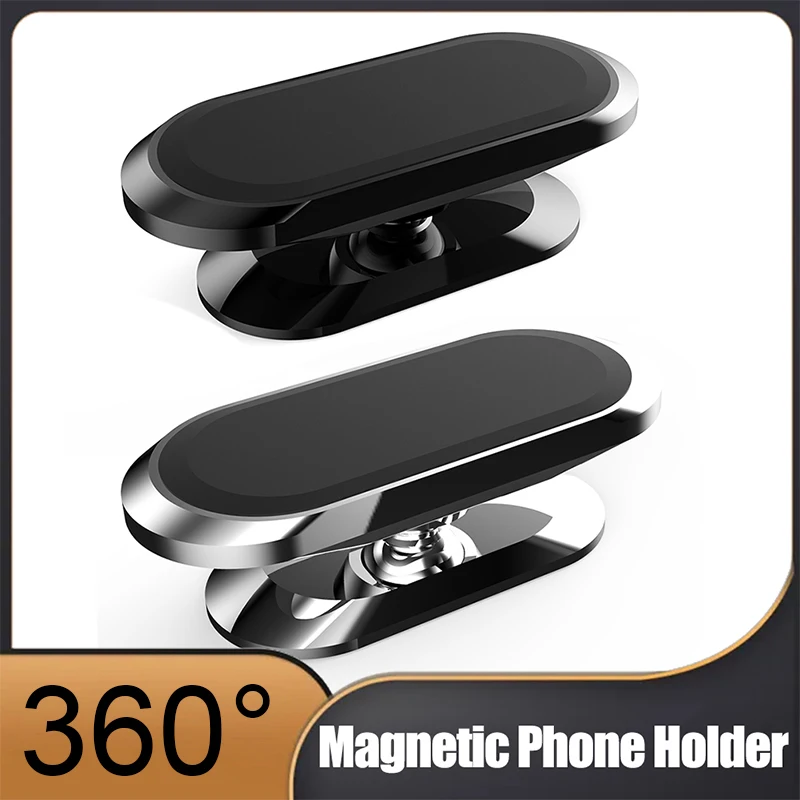 

Magnetic Car Phone Holder 360 Rotatable Mini Strip Shape Stand For Huawei Metal Strong Magnet GPS Car Mount for iPhone 14