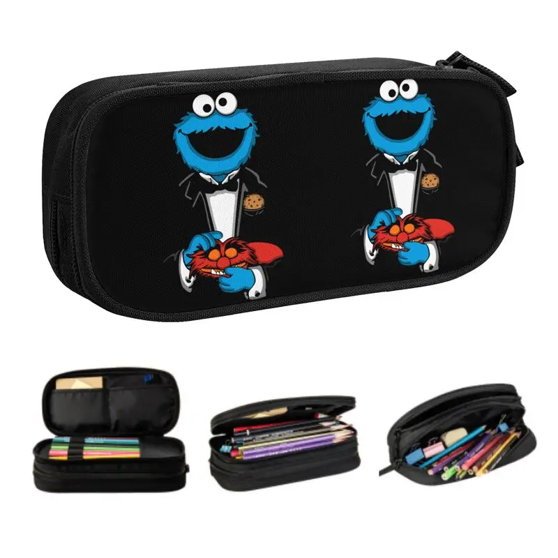 Custom Kawaii The Cookiefather Pencil Cases for Boy Girl Big Capacity Anime Cartoon Pencil Pouch School Accessories