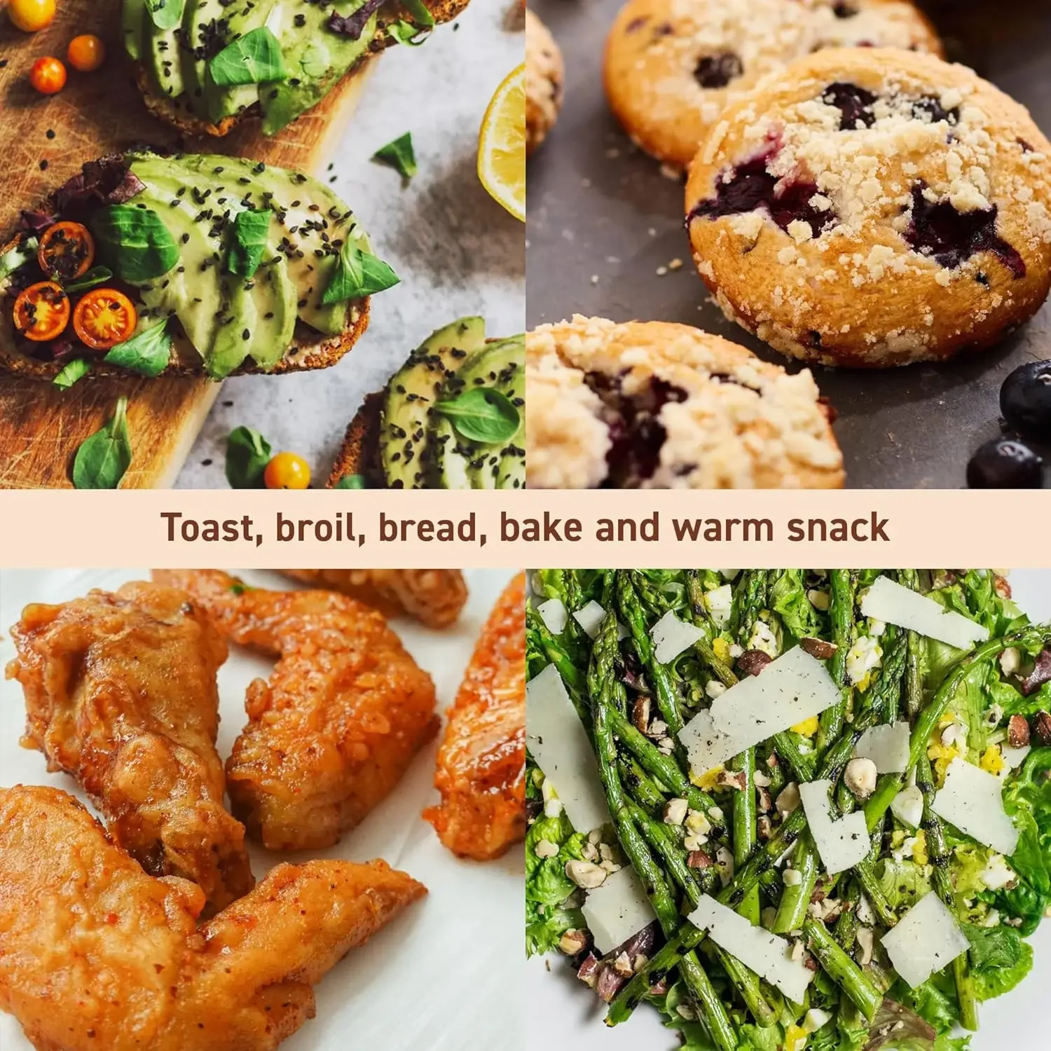 ETO236 Personal 2 Slice Countertop Toaster Oven with 15 Minute Timer Includes Pan and Wire Rack, Bake, Broil, Toast, Black