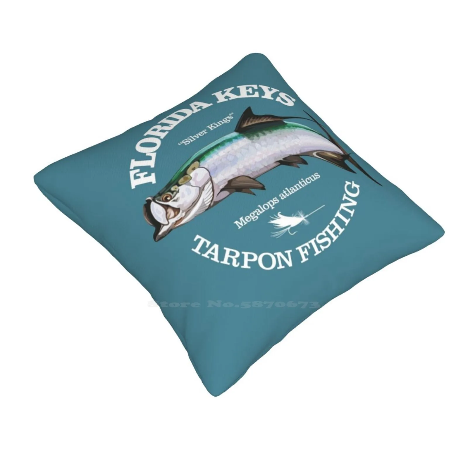 Florida Keys Tarpon Fishing ( Fsh ) Fashion Sofa Throw Pillow Cover Pillowcase Florida Keys Tarpon Fishing Megalops Atlanticus