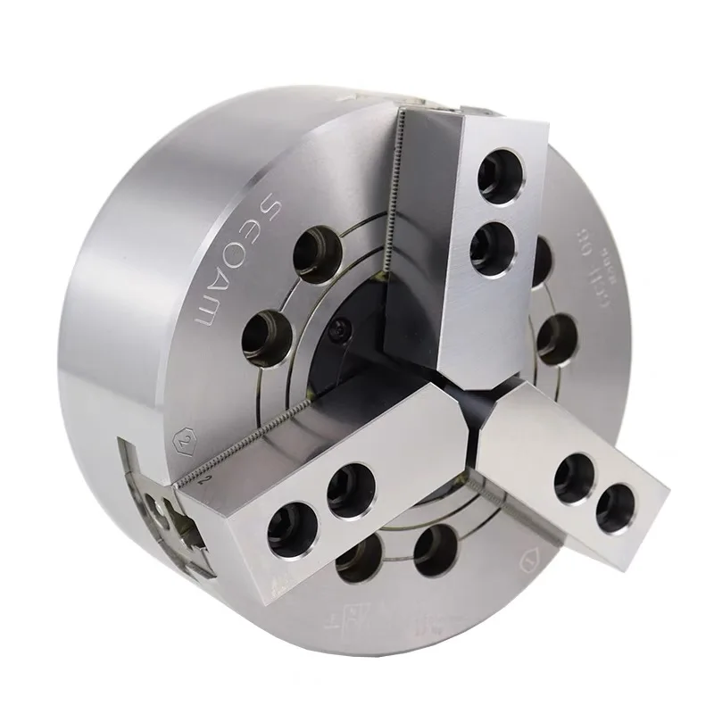 Made in Korea, SEOAM large-hole three-jaw hydraulic chuck with oversized hollow inner hole 8-inch chuck