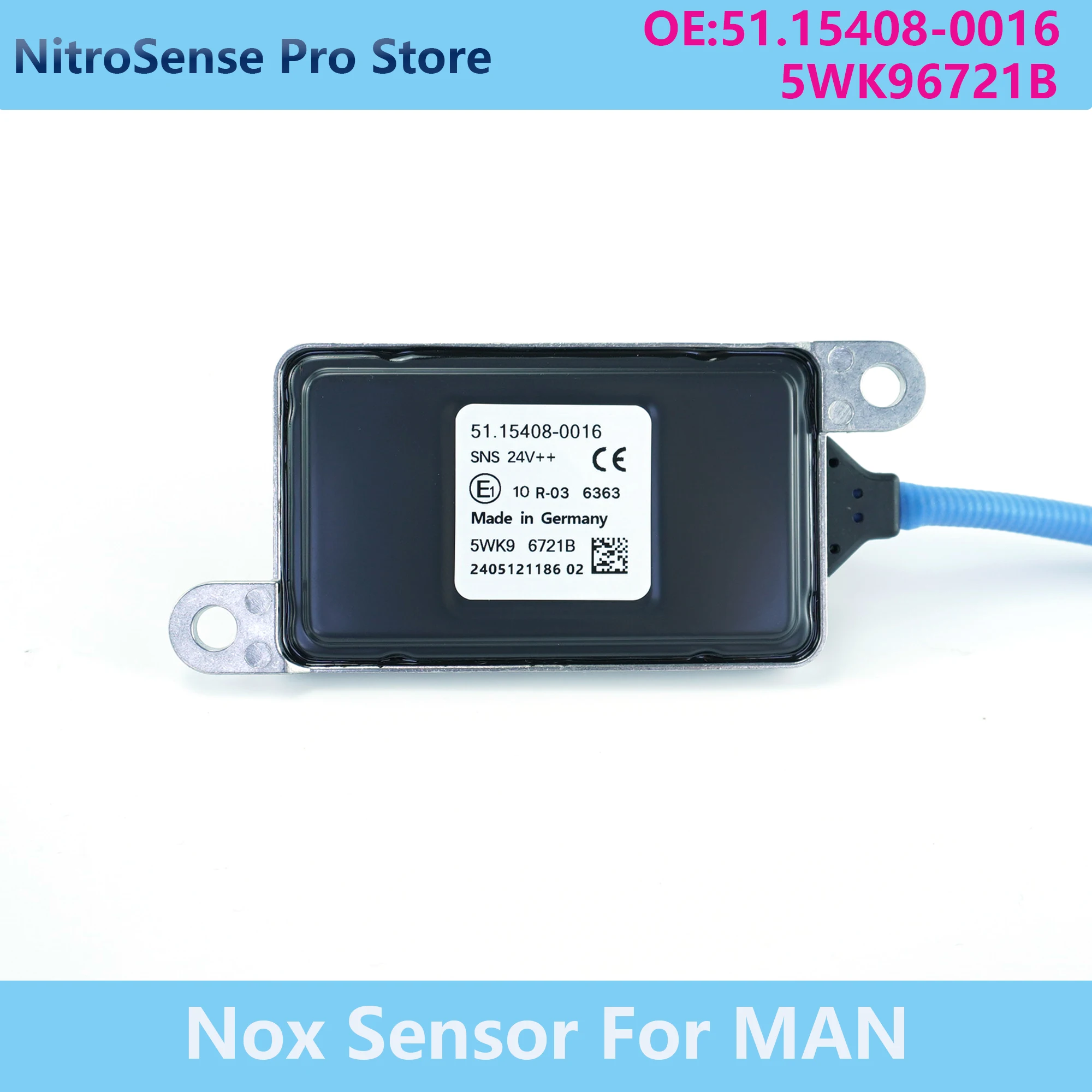 

51.15408-0016 5WK9 6721B 5WK96721B 51.154080016 Nitrogen Oxide Sensor 24V For MAN Truck Nox Sensor