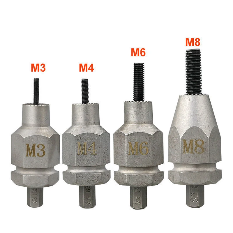 Herramienta de remachado de tuercas, Taladro Inalámbrico, adaptador eléctrico, tuerca de inserción para el hogar, Metal, mango fácil, piezas de M3-m8