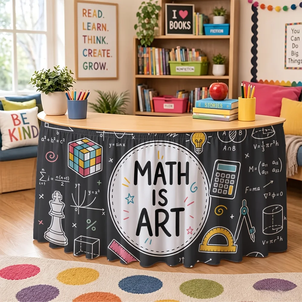 Halloween, Christmas, back-to-school season for students, a table skirt, a 1-piece mathematician calculator, compasses, and more