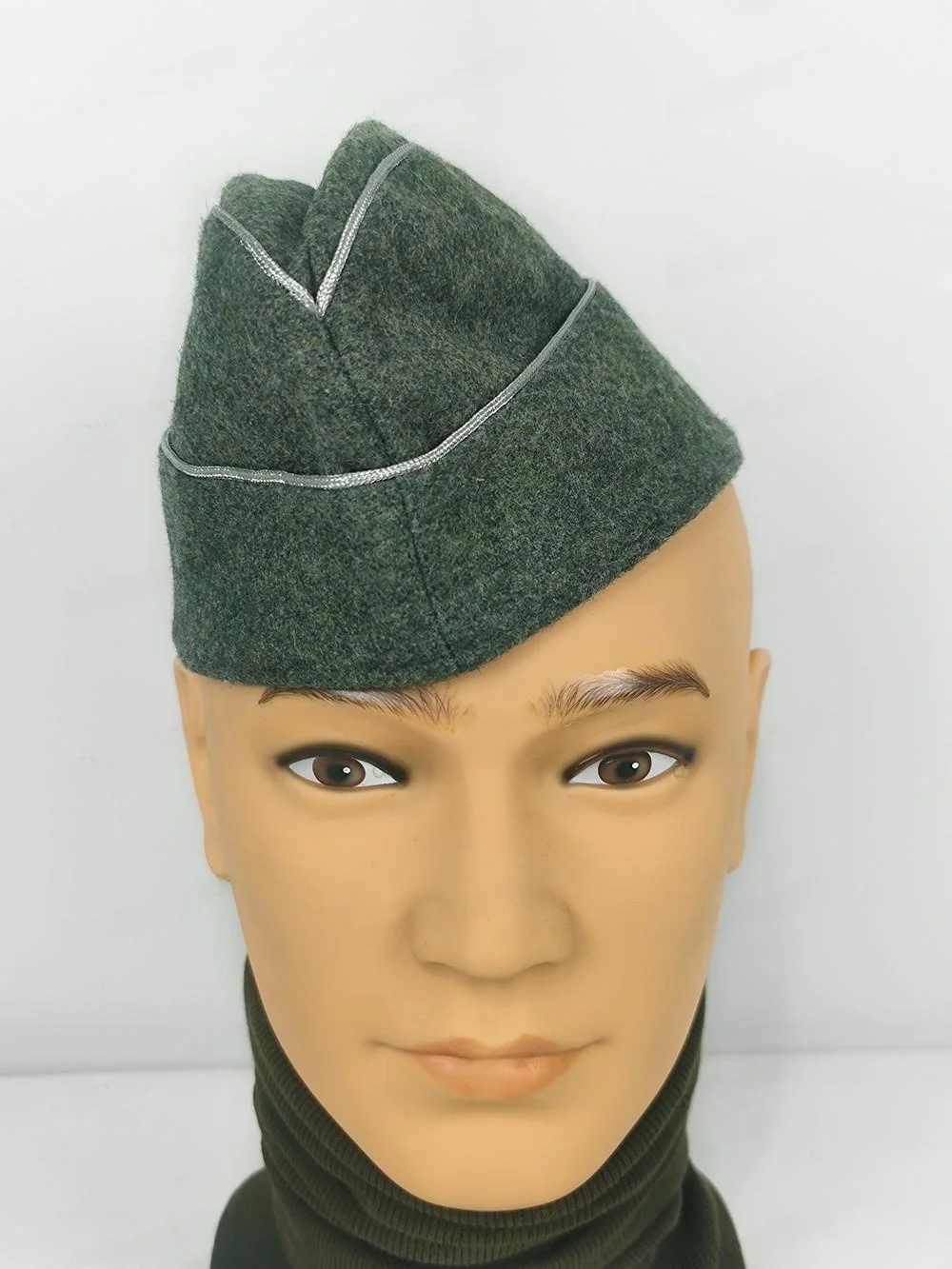 Cappello da barca tedesco Sle M40 Cappello da campo Armatura Cappello da battaglia Berretto con tesa in lana traspirante per uomo Tutte le stagioni Taglia unica universale