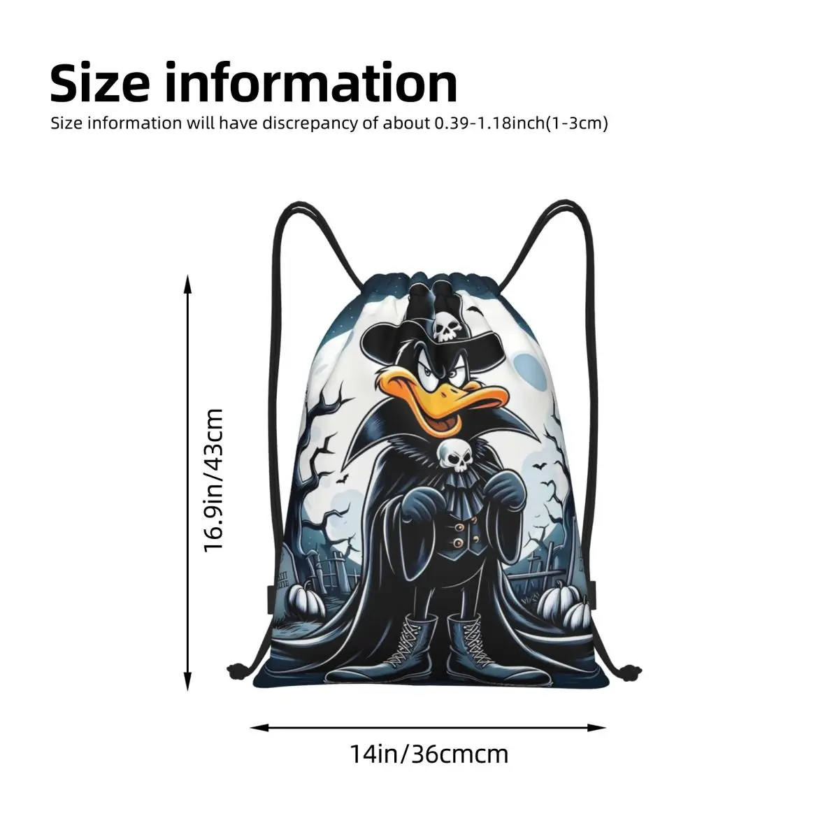 مخصص أنيمي دافي داك الرباط على ظهره الرياضة حقيبة قاعة رياضة للنساء الرجال مضحك الكرتون Kawaii التدريب كيس #4