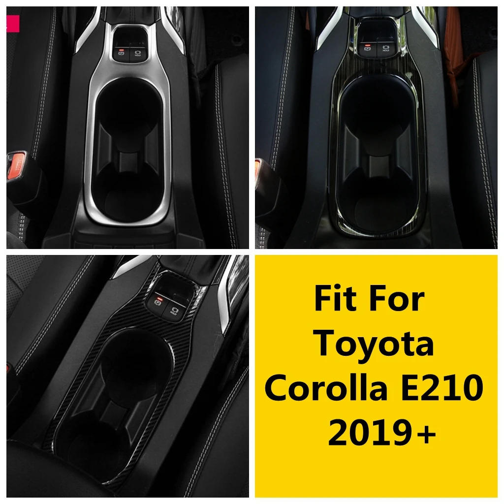 

Stainless Steel Center Control Water Cup Holder Decoration Panel Cover Trim For Toyota Corolla E210 2019 - 2024 Car Accessories