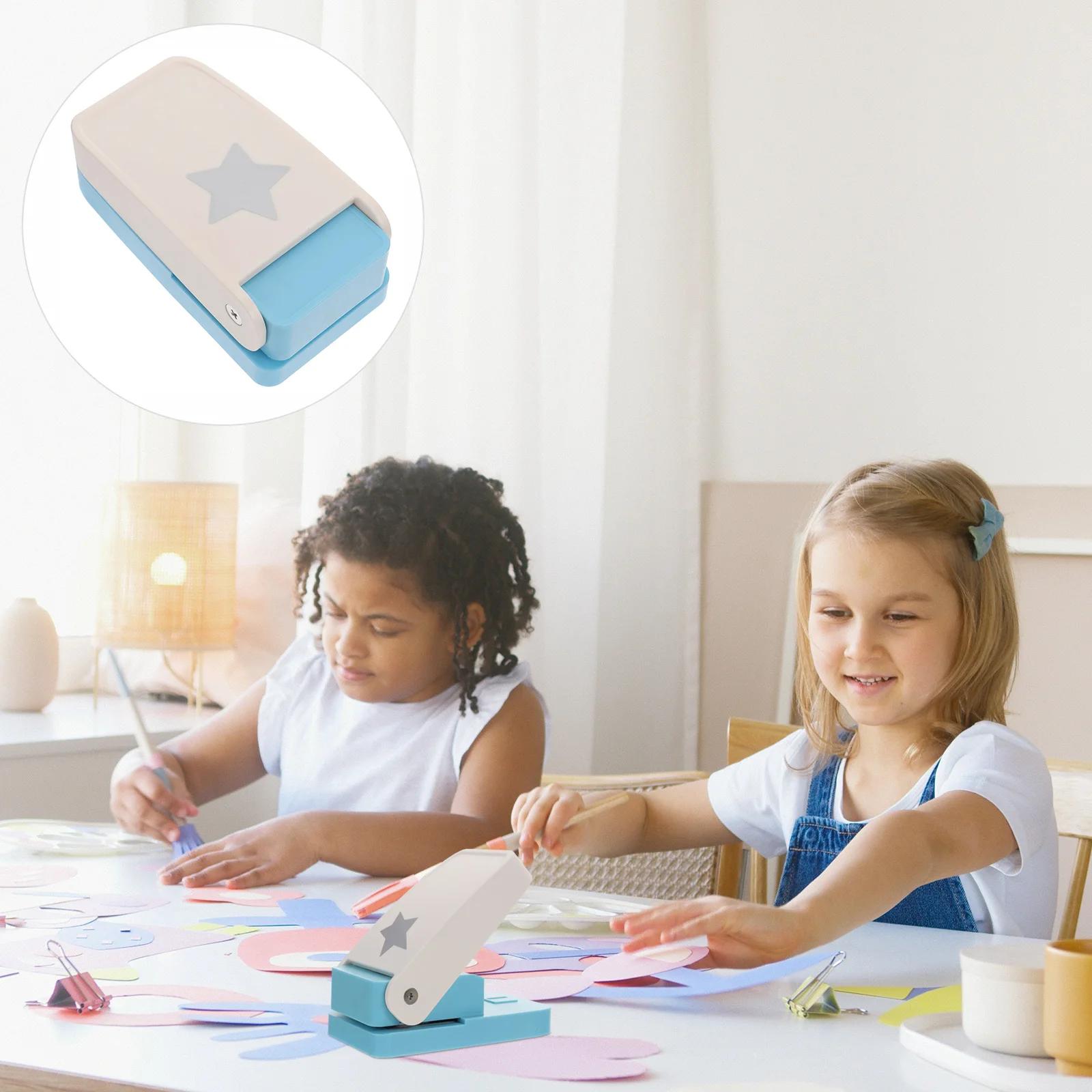 Extra Large Embossing Device Child Scrapbooking Art Plastic Crafting Paper Hole Punch