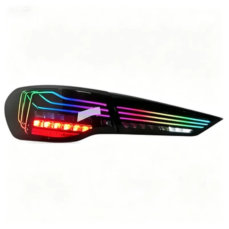 For BMW 4 Series G22 G23 G26 G82 G83 CSL Style RGB LED Tail Light Assembly Upgrade Features LED DRL Rear Lamp Plug And Play