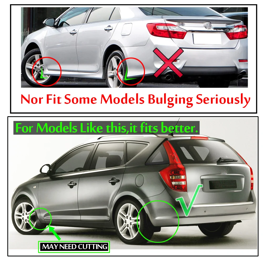 Universal Mud Flaps Mudflaps Splash Guards Mudguards For Kia Pro Cee'd Rio GT Soul Stinger Carens Rondo Sorento Sportage Forte - view 6