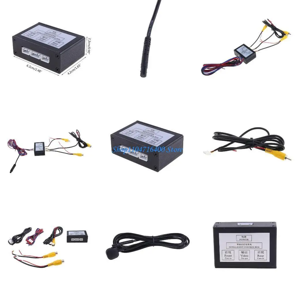 

y1gd Parking Intelligent Control Box 2Ch Car Camera for Image Video Automatic Switch