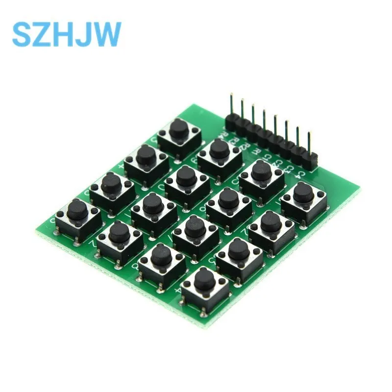 Micro Switch 4*4 Matrix Keyboard 8-bit Button Independent Button MCU External Expansion Keyboard Module For Arduino