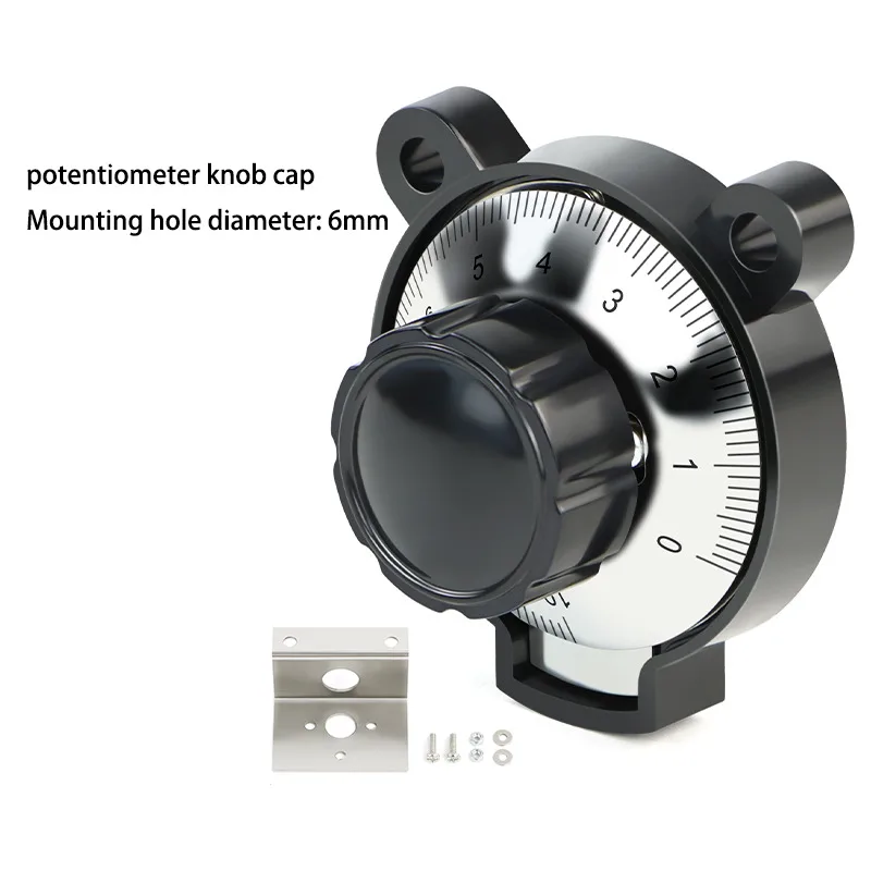 Bouton de potentiomètre chapeau petit Panda SB360B une échelle numérique linéaire cadran numérique rotatif RV24YN 6mm