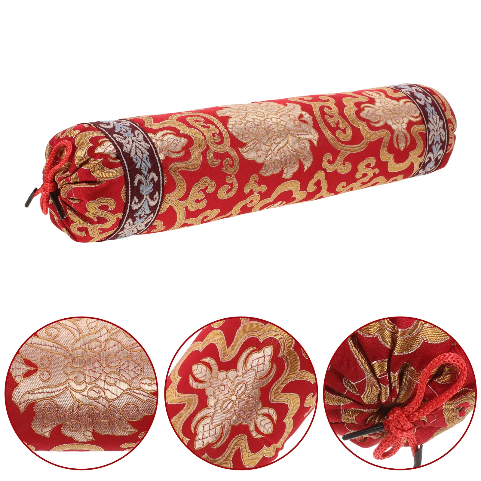 

Chinese Style Buckwheat Hull Pillow Cute Throw Pillows Traditional Decorative Cushion for Sofa and Bed Support