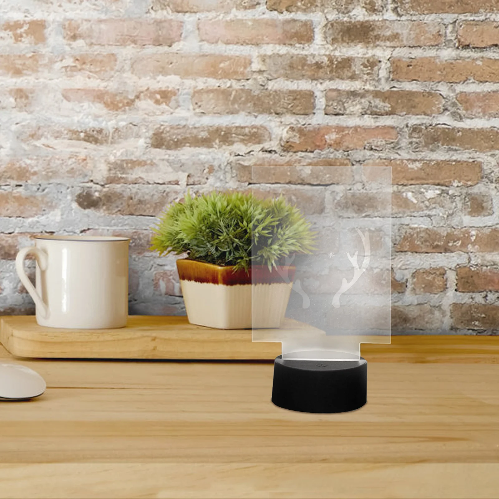 6 قطعة مربع مستدير لتقوم بها بنفسك لوحة إضاءة أكريليك قاعدة Led شفافة لتزيين المصباح حافة ناعمة متينة من الأكريليك ورقة فارغة ليلاً