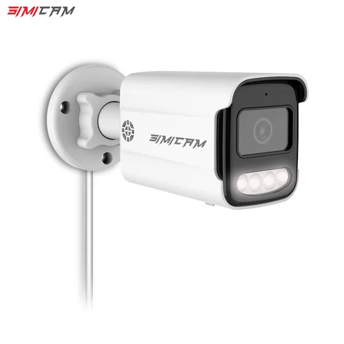 Cámara de seguridad CCTV PoE IP para exteriores, impermeable, Audio bidireccional, visión nocturna en Color, 4K, 8MP, 5MP, 4MP, cámara de vigilancia para opciones