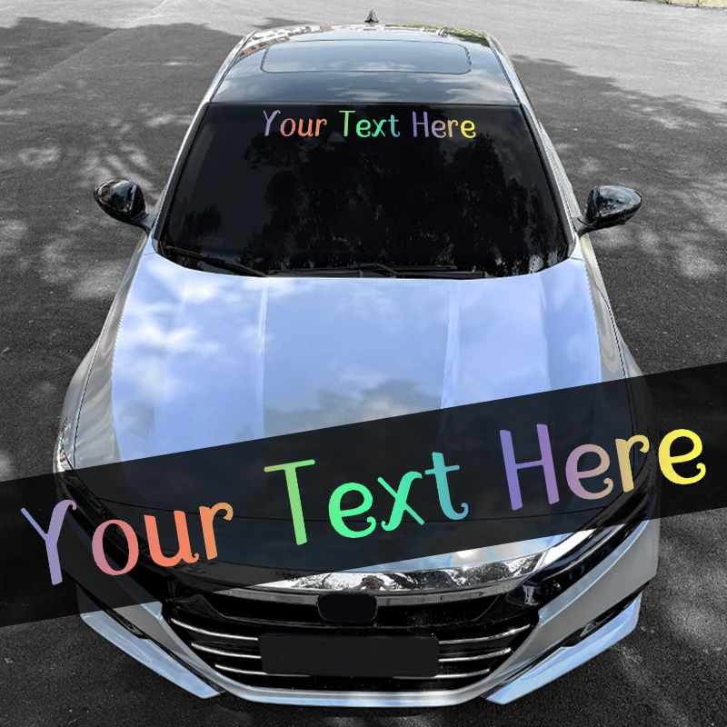 

1 шт., только на заказ, текстовые автомобильные наклейки, сделай сам, авто, переднее лобовое стекло, заднее окно, самоклеящиеся, водонепроницаемые, персонализированные, виниловые наклейки для лодок