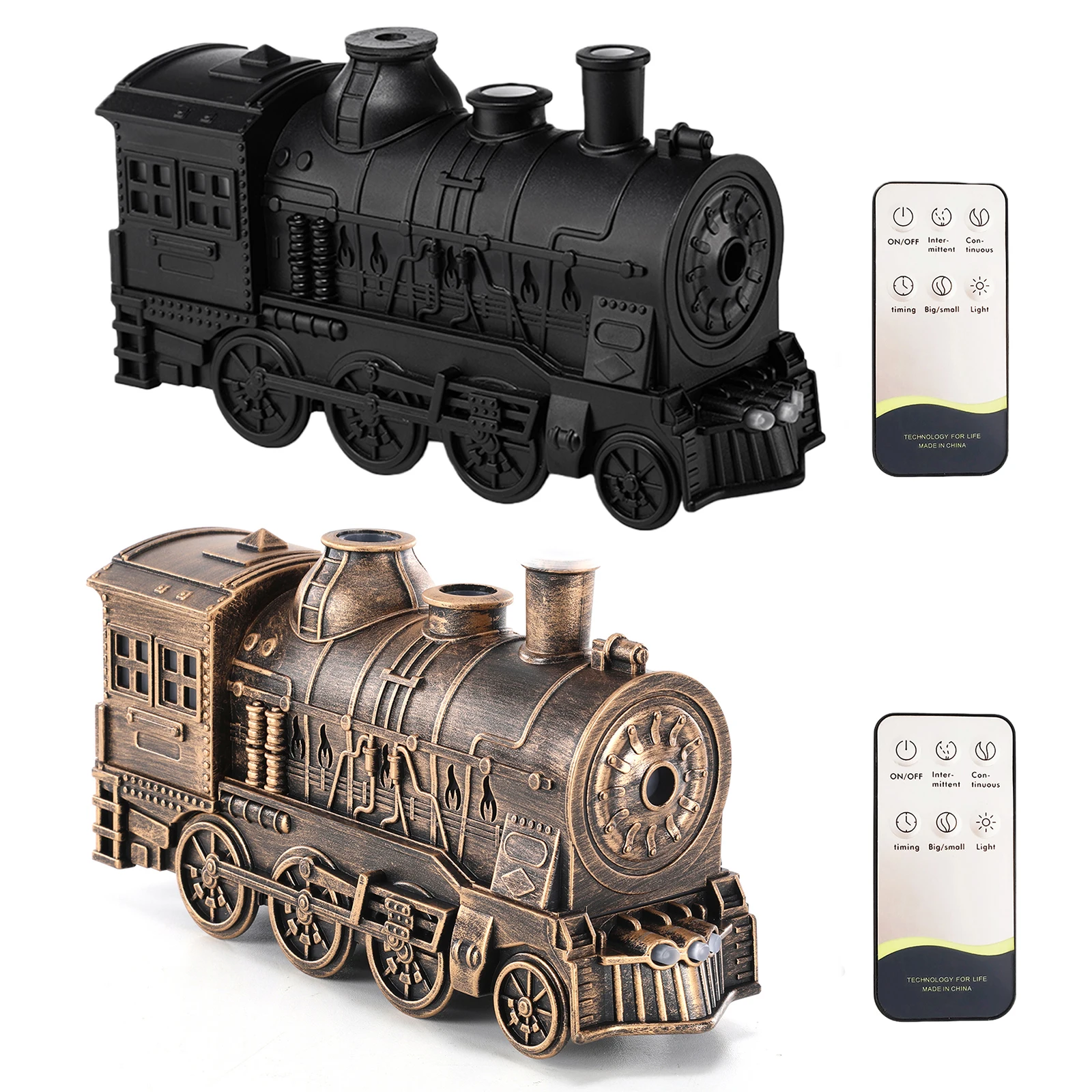 USB Powered Train Aroma Diffuser, Air Humidifier, Essential Oil Diffuser with Timing and Night Light, Quiet, for Home Office