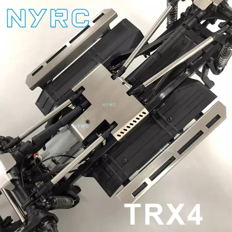 Rc Auto Metalen Beschermplaat Chassis Armor Asbeschermer Upgrade en Versterken Accessoires voor TRX4 Rock Crawler