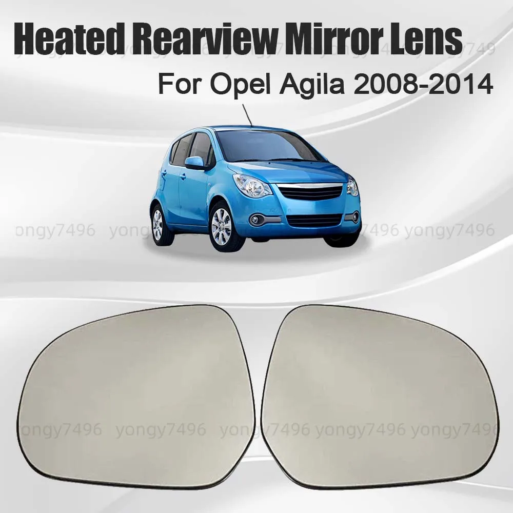 

Car Wide Angle Heated Rearview Mirror Lens For Opel Agila 2008 2009 2010 2011 2012 2013 2014 Accessories Replace Heated Lens