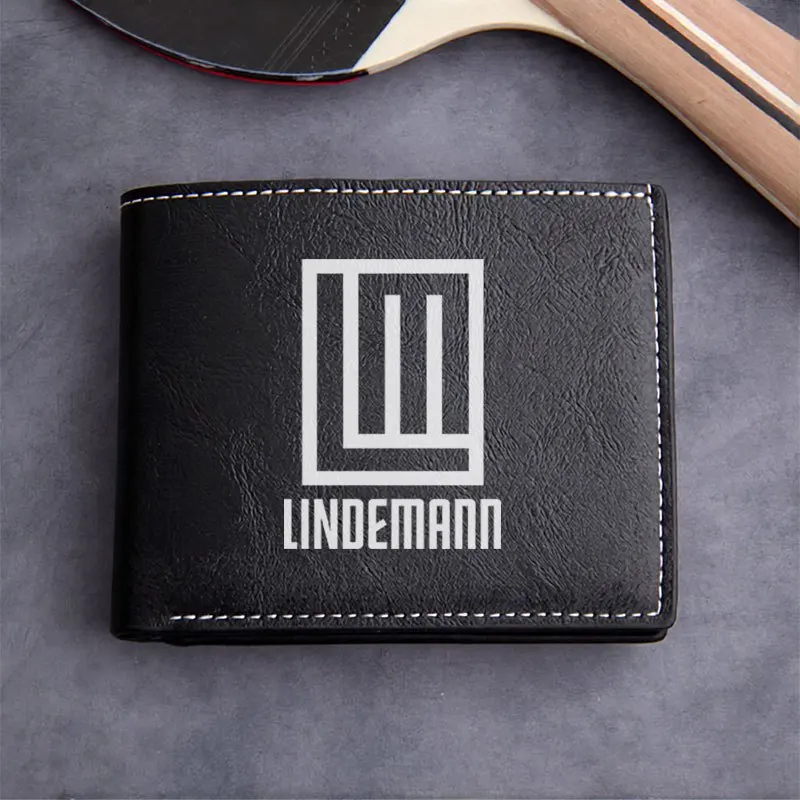 LINDEMANN Portafoglio in pelle PU premium dal design minimalista Portafoglio compatto unisex leggero e resistente per l'uso quotidiano