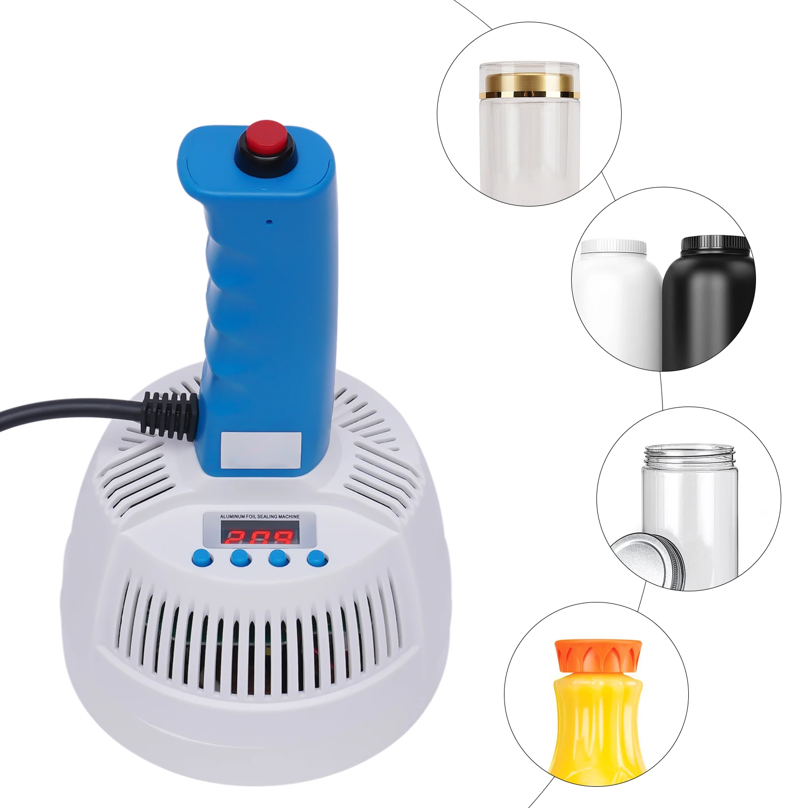 Electromagnetic Induction Sealing Machine 100W-500W Handheld Plastic Induction Sealing Machine 110V