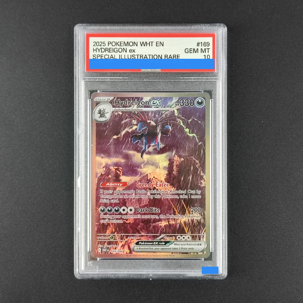 Proxy DIY ¡Oferta! Hydreigon ex 2025 de EE. UU. # Tarjeta 169 - 10/10 Gem MT Pokemon WHT TCG, Tarjetas Coleccionables Raras con Ilustración Especial