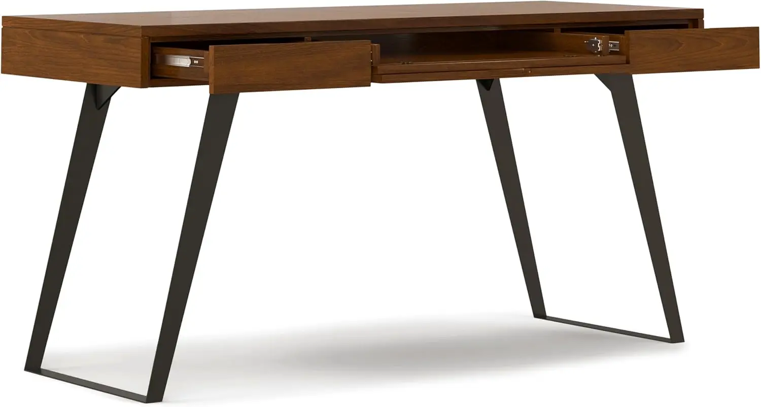 Modern Industrial Wide Office Desk, Writing, Workstation and Study Table, 54 inch