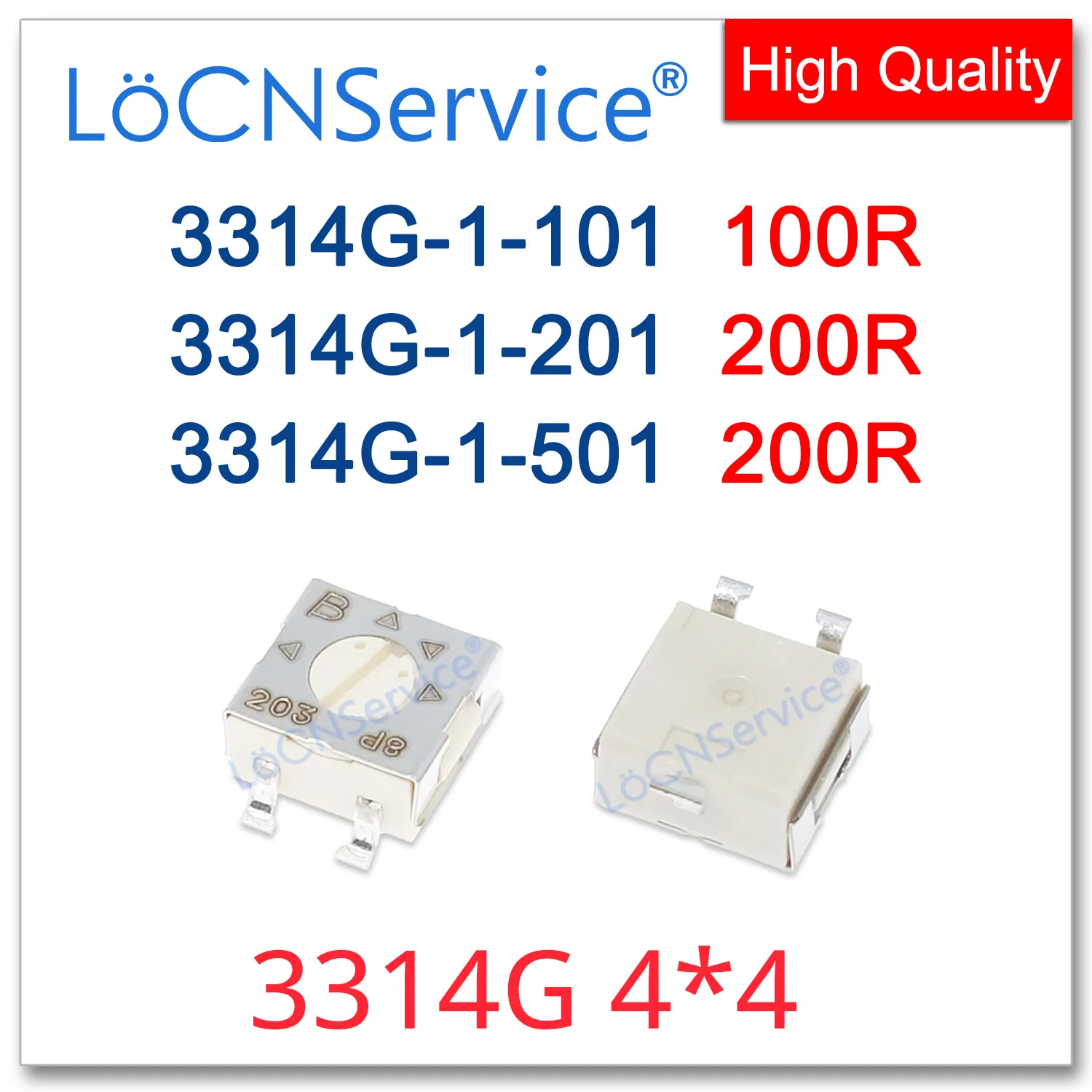 60 قطعة 500 قطعة 100% الأصل بورنز 3314 جرام 4*4 100R 200R 500R جودة عالية التشذيب الجهد 3314G-1-101E 3314G-1-201E 501E