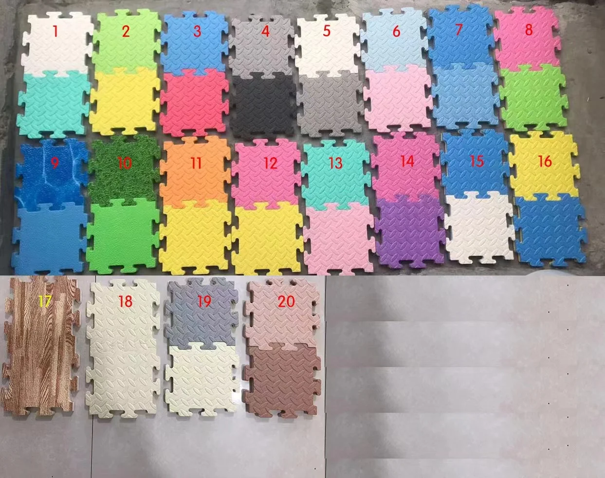 Non-toxic Pastel Color 13*13ft Soft Play Interlocking EVA Floor Mats for Floor Soft Play Equipment