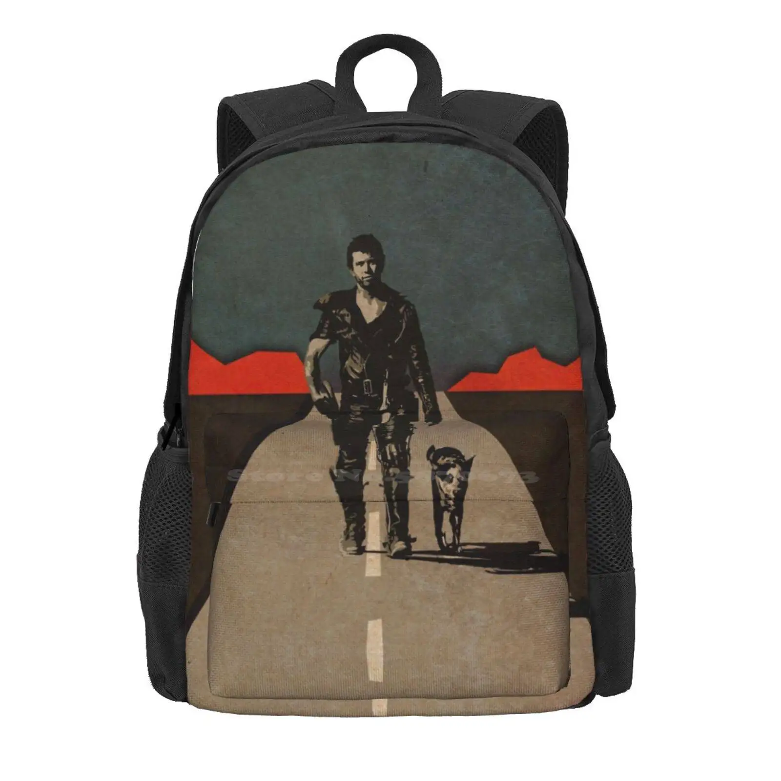 Mad Max - The Road Warrior Custom Poster Hot Sale Schoolbag Backpack Fashion Bags Mad Max Road Warrior Movies Film 80S