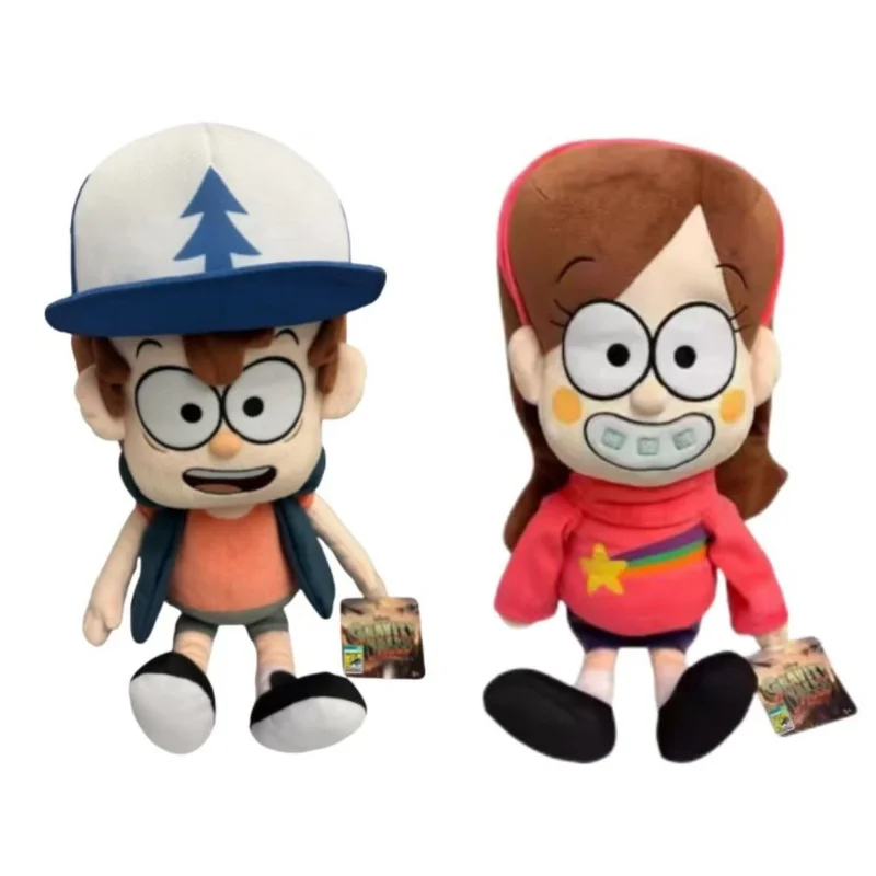 Peluche de 28 cm de Gravity Falls, Dipper Pines y Mabel Pines, para Niños, Fans, Cosplay, Regalo de Cumpleaños, Navidad, Decoración de Habitación