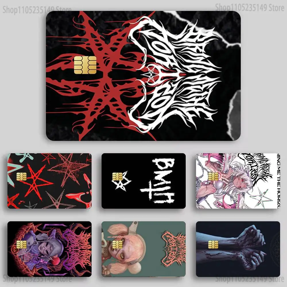 

B-BringS Me The HorizonS Credit Card HD Stickers Game Card Decal Card Matte Film Skin Small Chip Waterproof Sticker