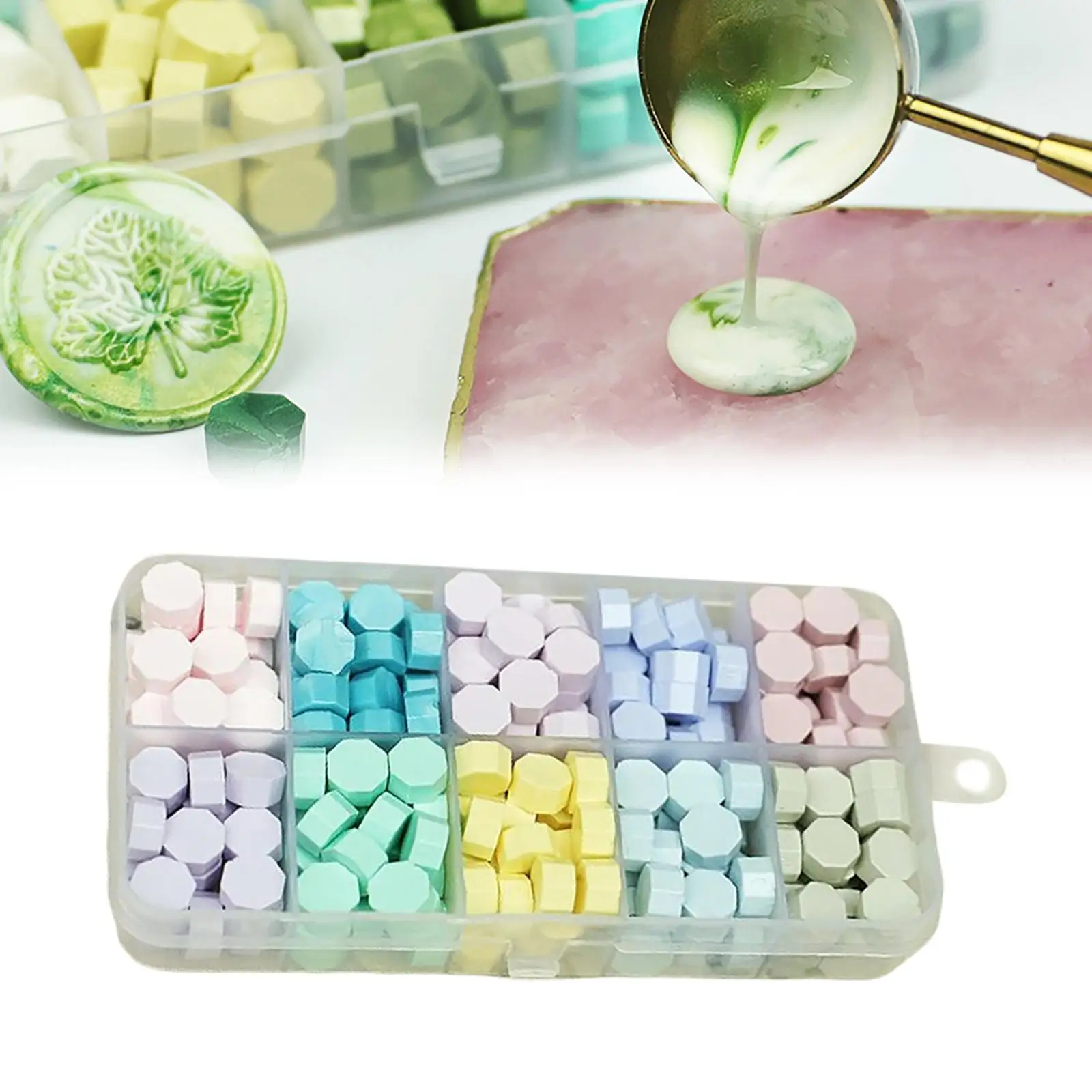 Letter Sealing Beads Kit Macaron Mix Wax Stamp Set for Wedding Invitations and Craft Gifts