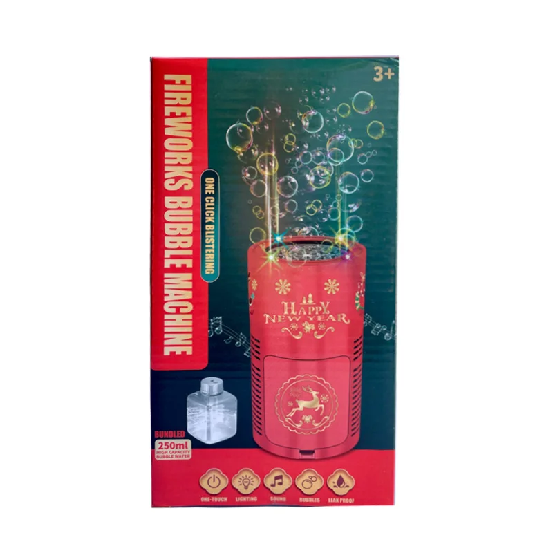 ¡Caliente 38 agujeros fuegos artificiales máquina de burbujas soplador de burbujas en el suelo aterrizaje automático electrónico regalos de Navidad juguetes de Navidad! !