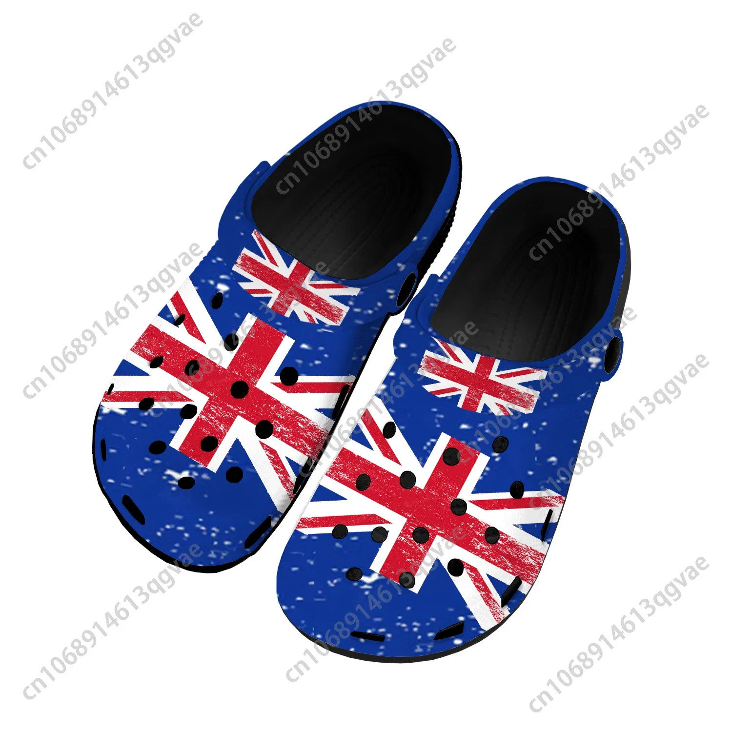 

England Flag Home Clogs Custom Water Shoes Mens Womens Teenager England Shoe Garden Clog Breathable Beach Hole Slippers